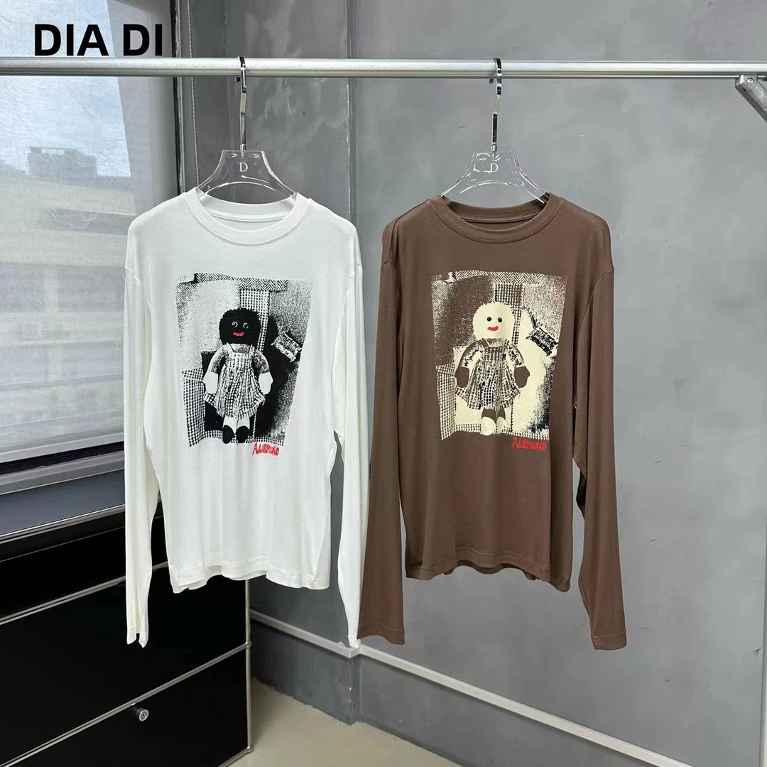 D STUDIO 两色娃娃印花皮肤衣T恤 D1163