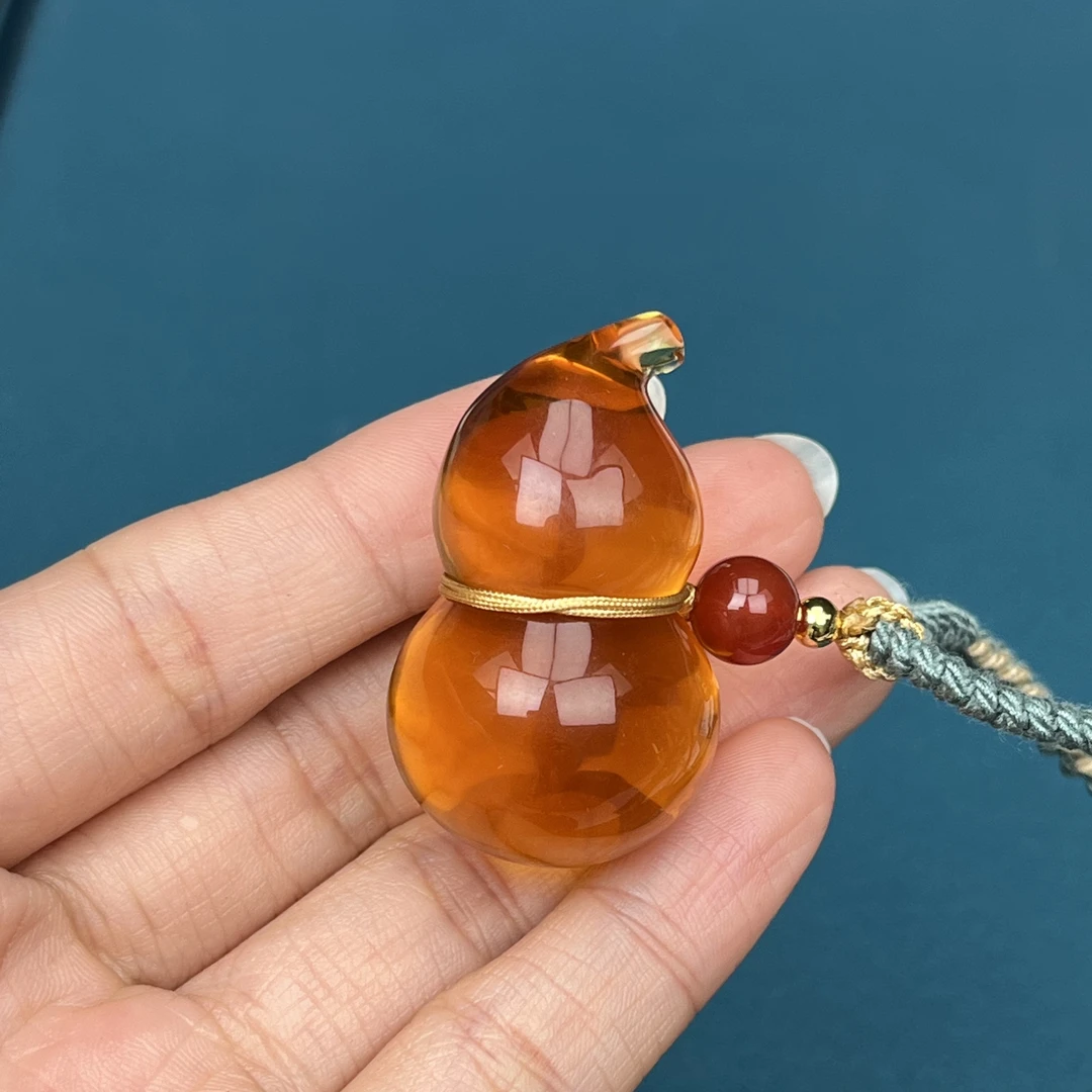 Y4145天然原矿蜜蜡 净水葫芦24.4x40mm 11克抖音基地质检发货