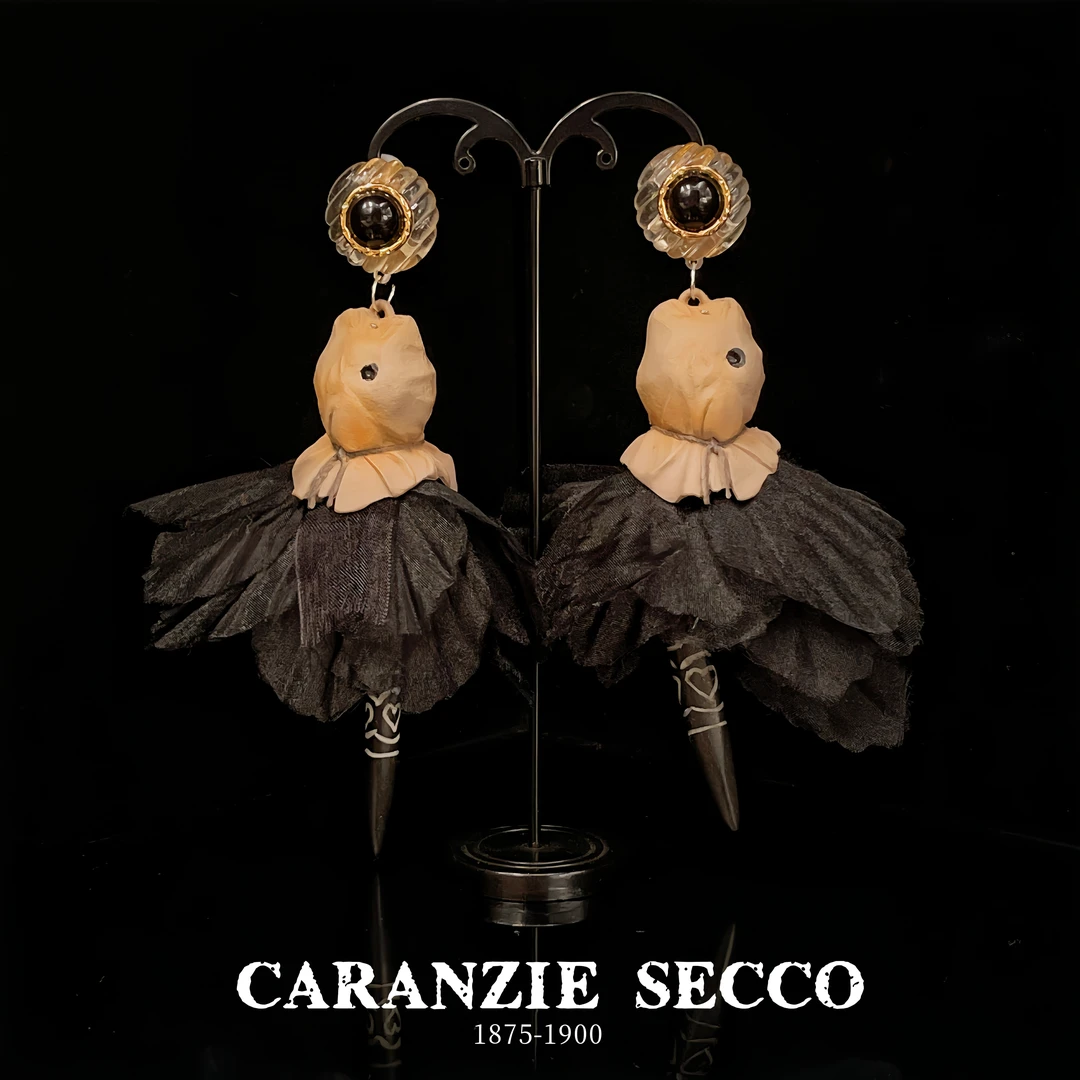 GSRANZIE SECCO 非金属树脂耳饰 【3074】原创设计小众手办手作耳环