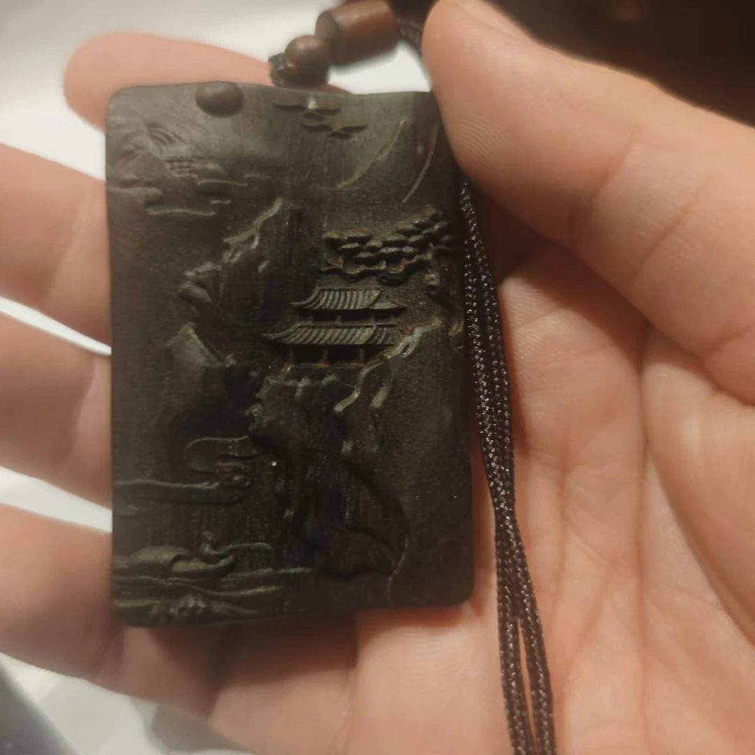 创意雕刻山水装饰挂牌