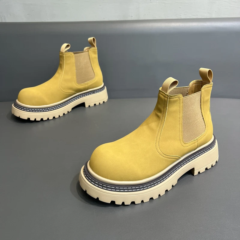 冬季新款男士加绒保暖厚底增高舒适休闲鞋轻奢网红潮男鞋KL61-9-2