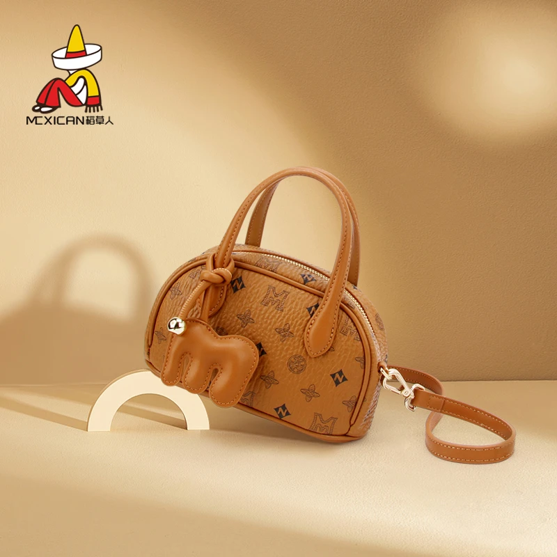 稻草人女包包女式2025新款斜挎包通勤百搭高级轻奢洋气手提贝壳包