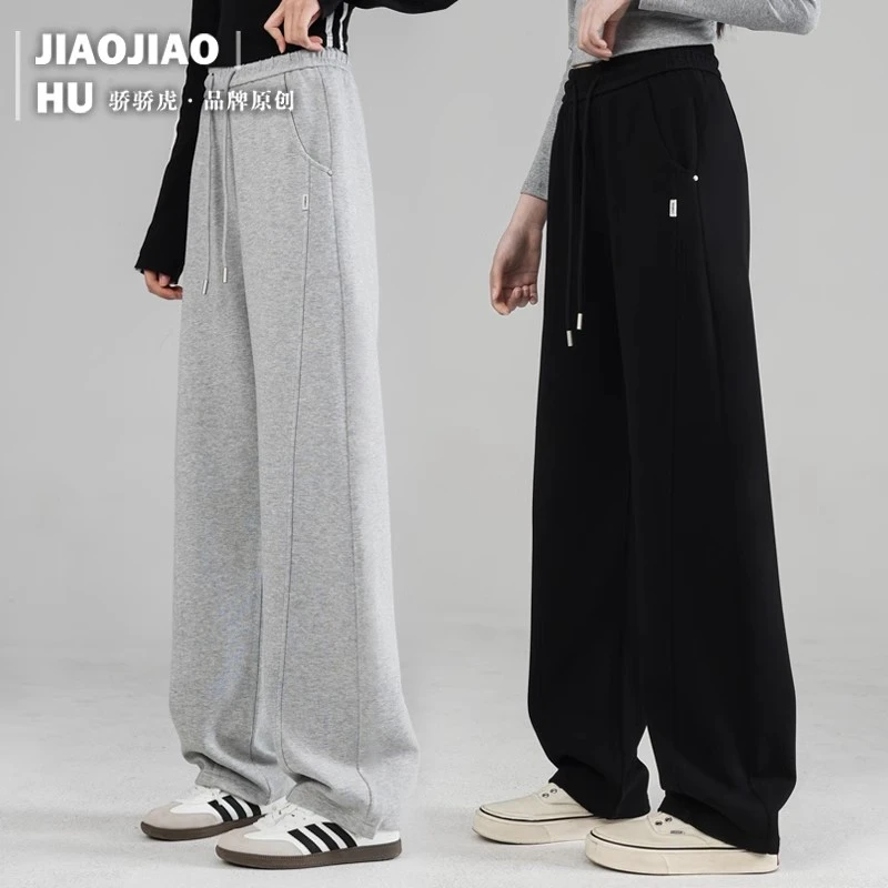 【断码特价】骄骄虎女童裤子春秋女童卫裤学生青少年休闲宽松运动裤