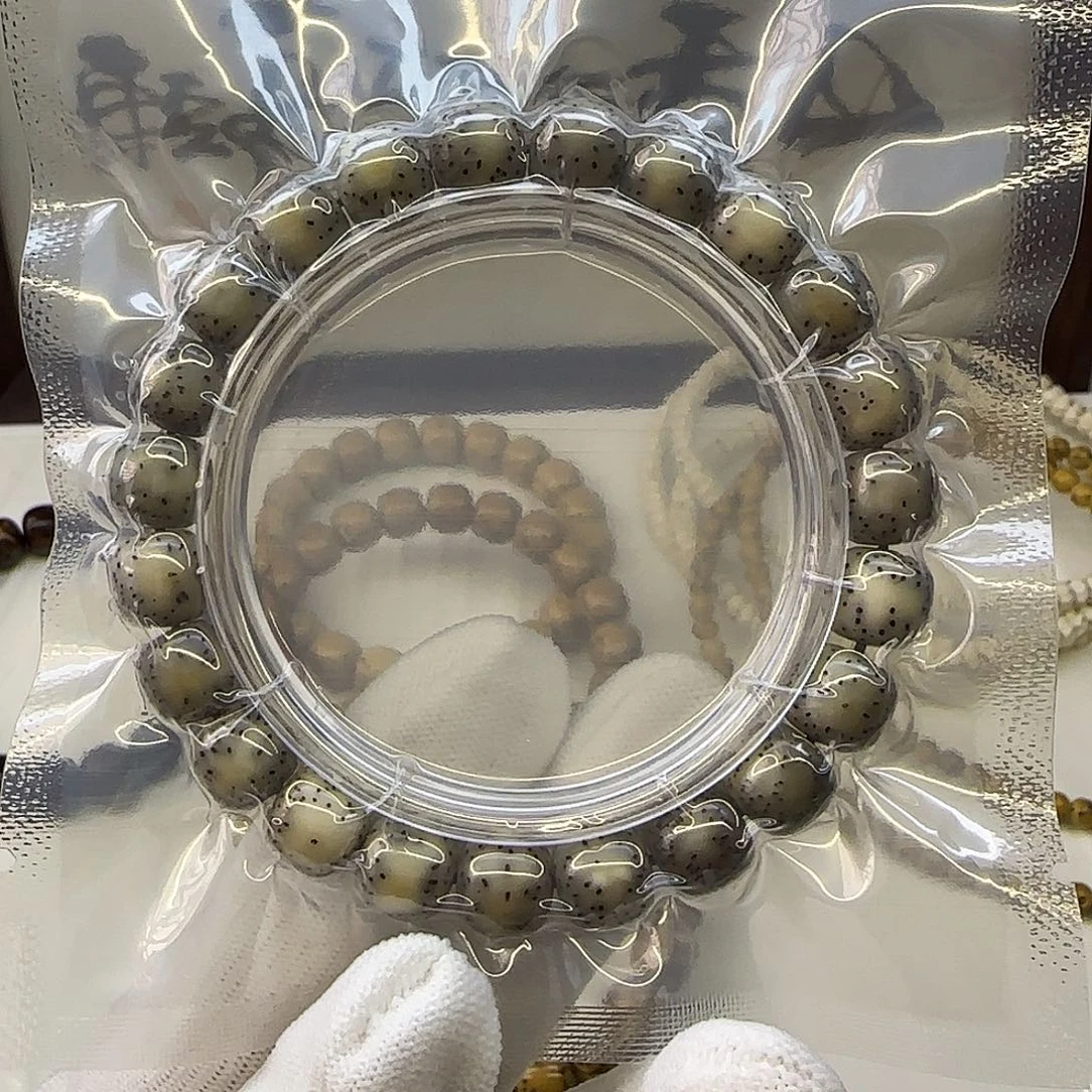 手串星月菩提卡10侧留白灰冰