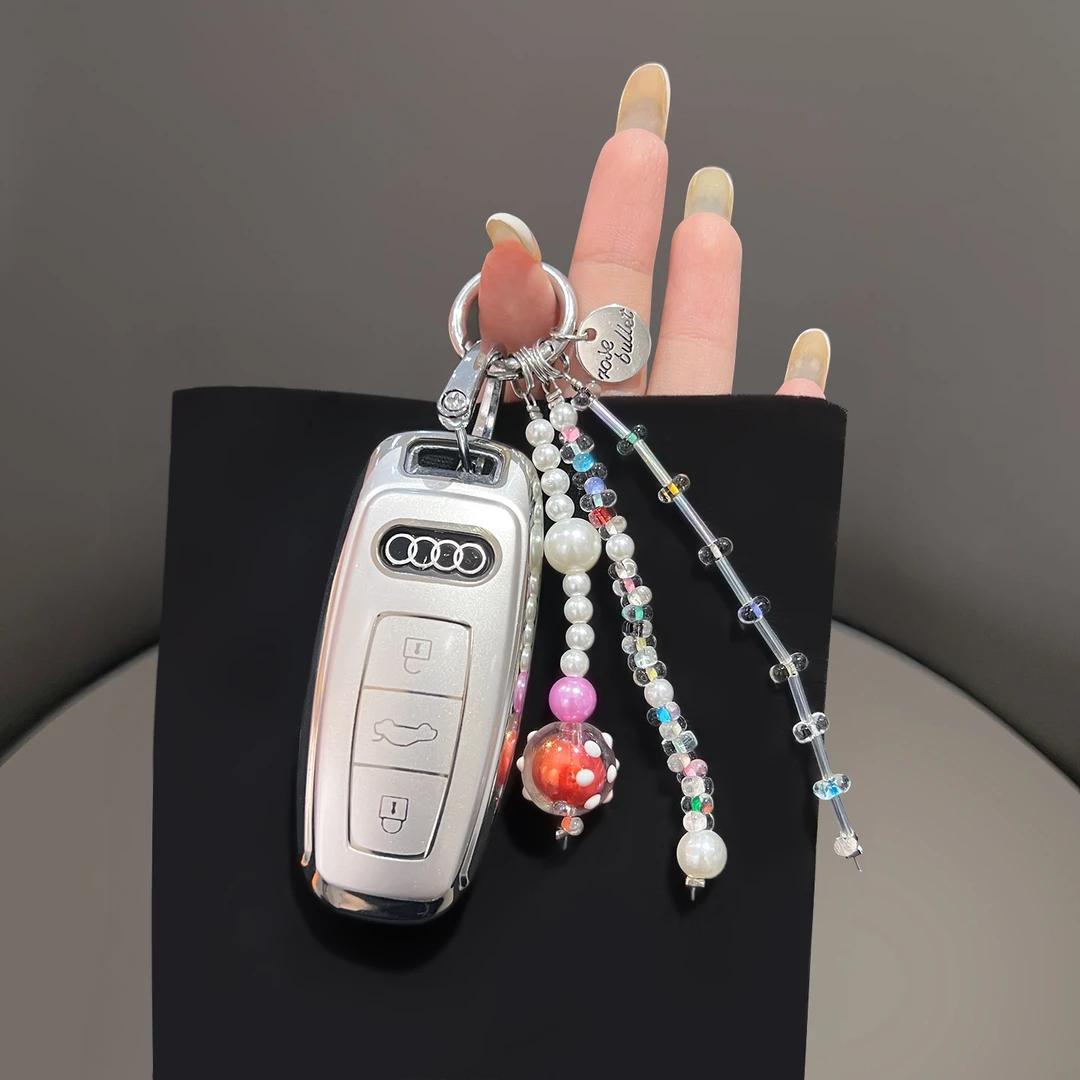 奥迪a6l钥匙套a7l车a3l扣q7壳a8保护q4etron专用2025款25新女轻奢