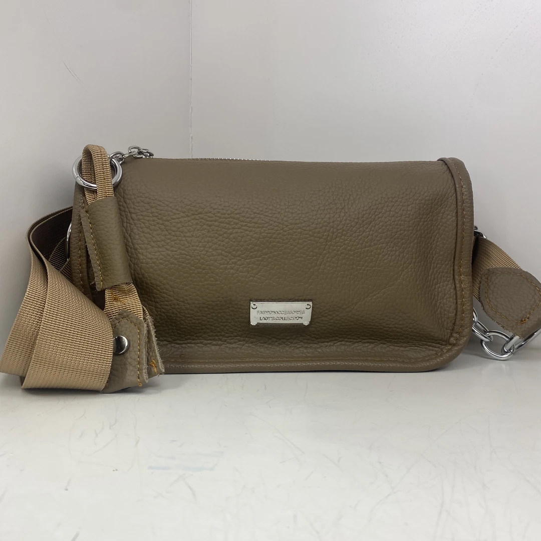 【头层牛皮】真皮女包单肩斜挎包带标链条8888-6