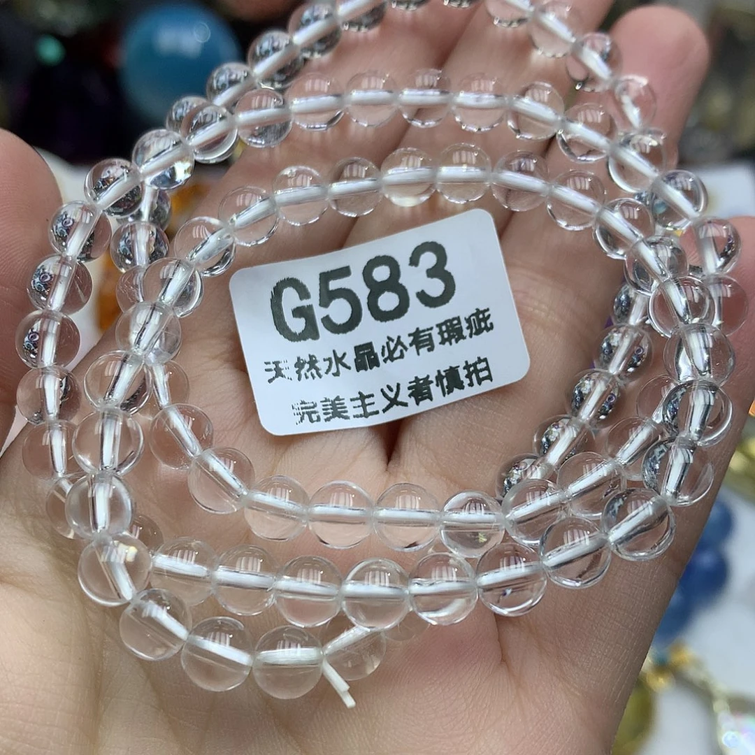 珠宝半成品水晶未镶嵌6+手串