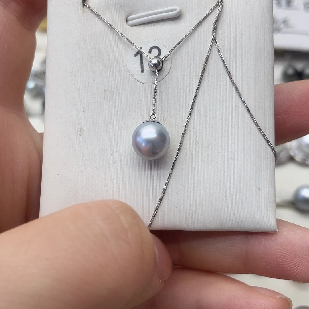 海水珍珠18K金镶嵌项链