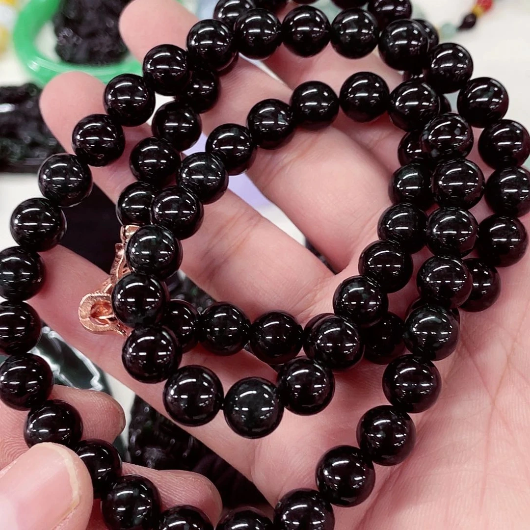 翡翠未镶嵌颈饰先鉴后发一物一证