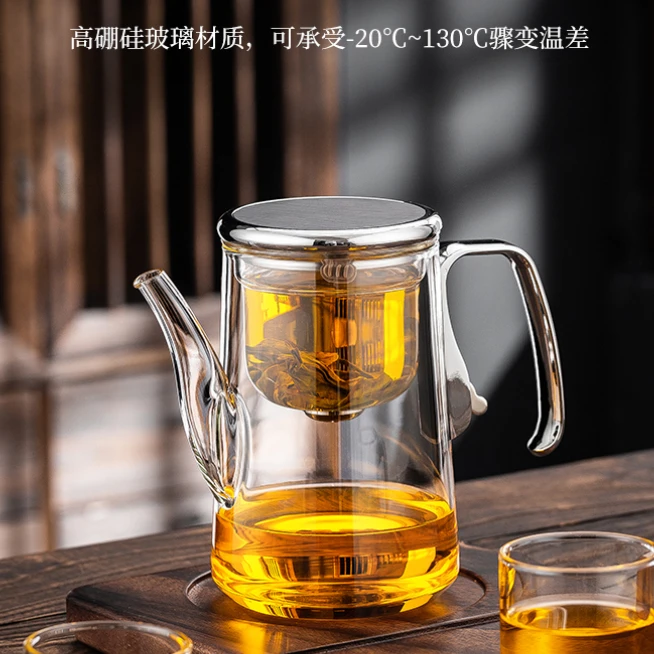 【六祥】磁吸玻璃过滤飘逸杯耐高温泡茶专用泡茶壶高档新型茶器耐热