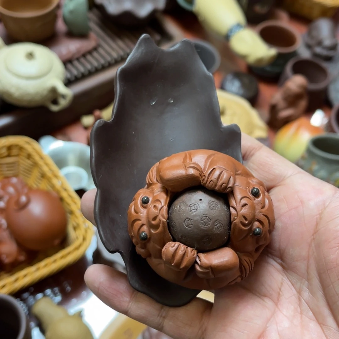 紫砂茶宠紫砂瑕疵