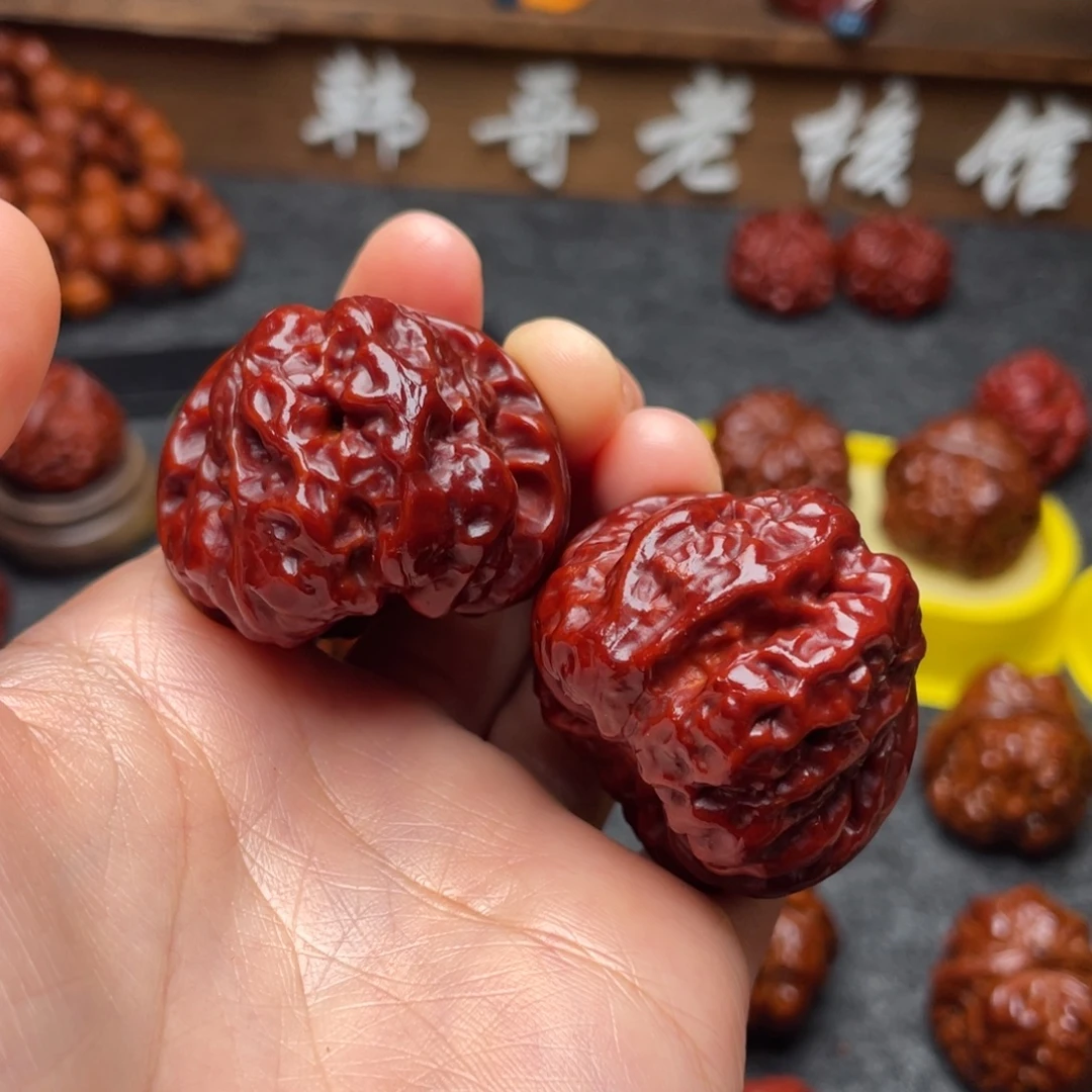 吊坠文玩核桃文玩核桃 手把件 蛤蟆头 39