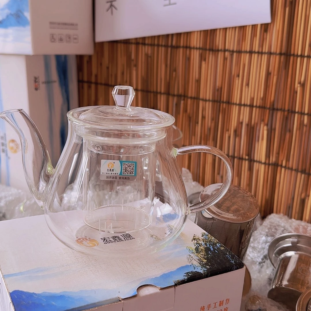 高硼硅玻璃茶水分离款H667全玻璃