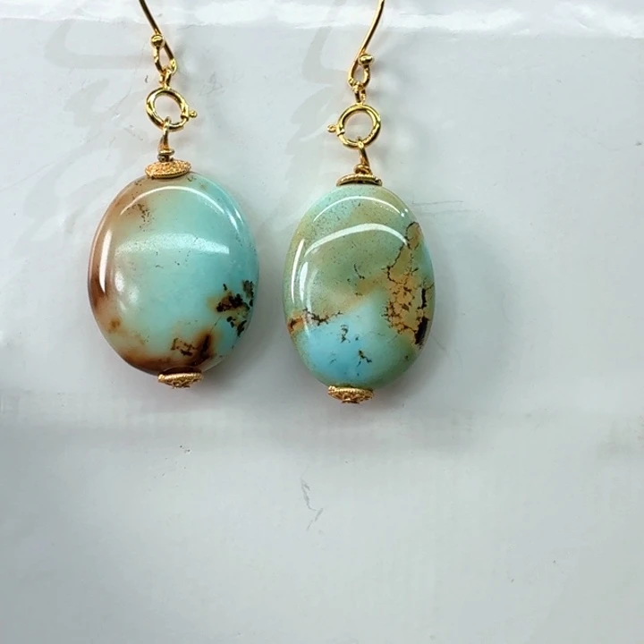 幸***者绿松石银S925镀金镶嵌套链