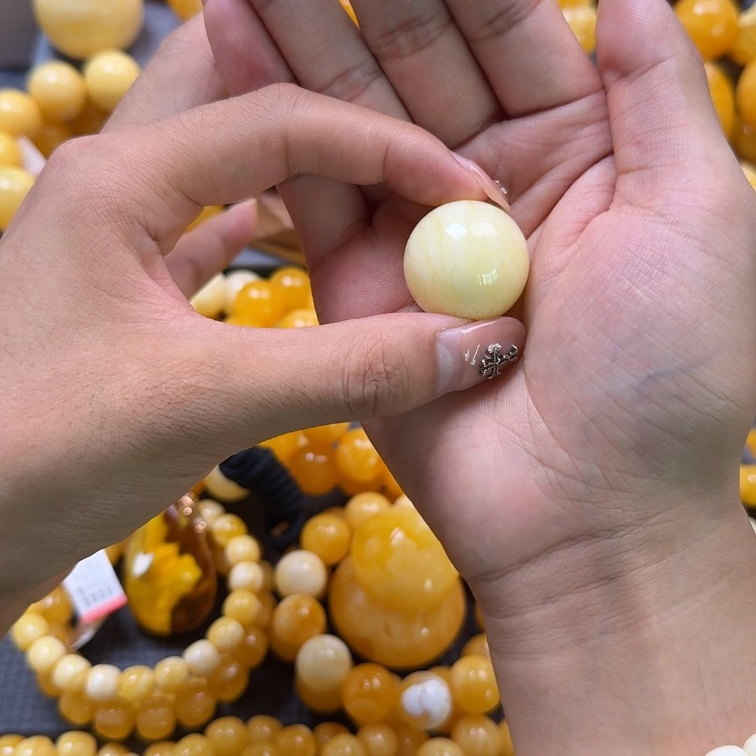 未镶嵌蜜蜡珠宝奇石26mm