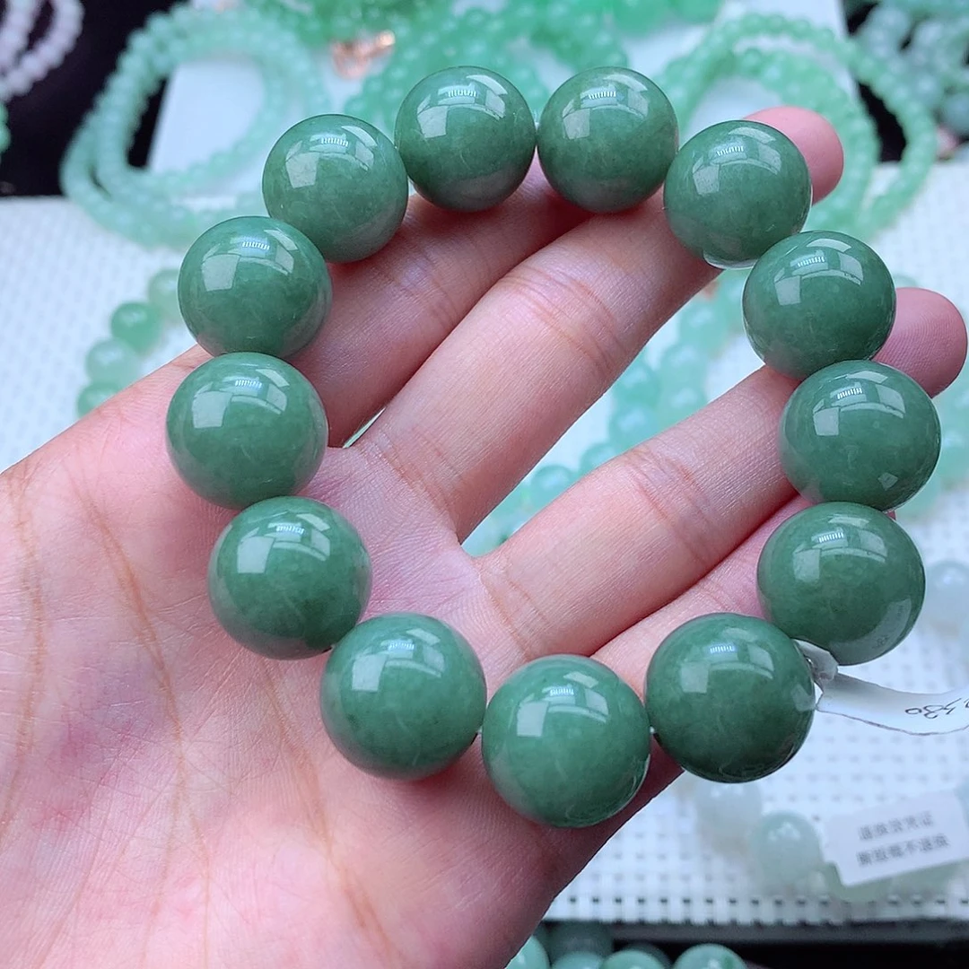 翡翠未镶嵌毛衣链卡17
