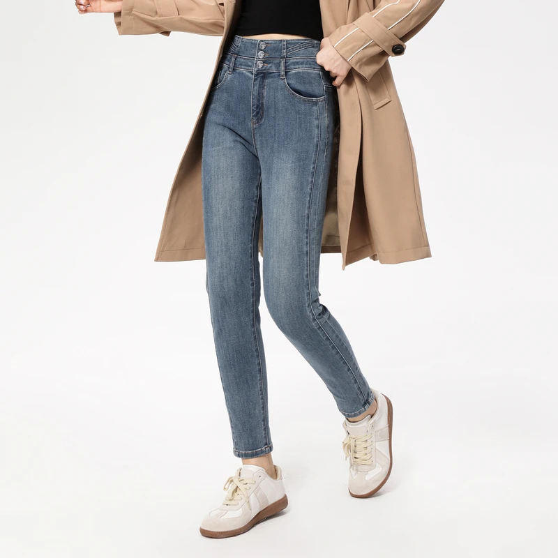 【诗语专属】PM9214217牛仔裤小脚裤春秋休闲裤外穿