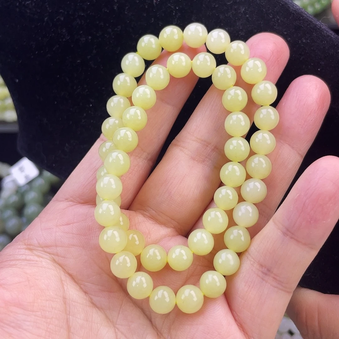 家***!和田玉未镶嵌手链