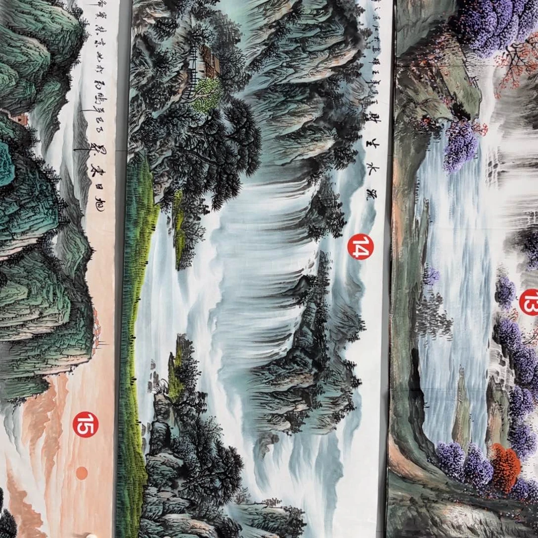 国画老师手绘作品