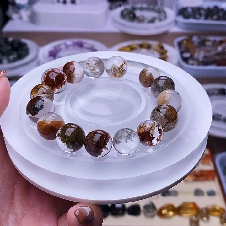 水晶天然水晶定制打孔不退换未镶嵌