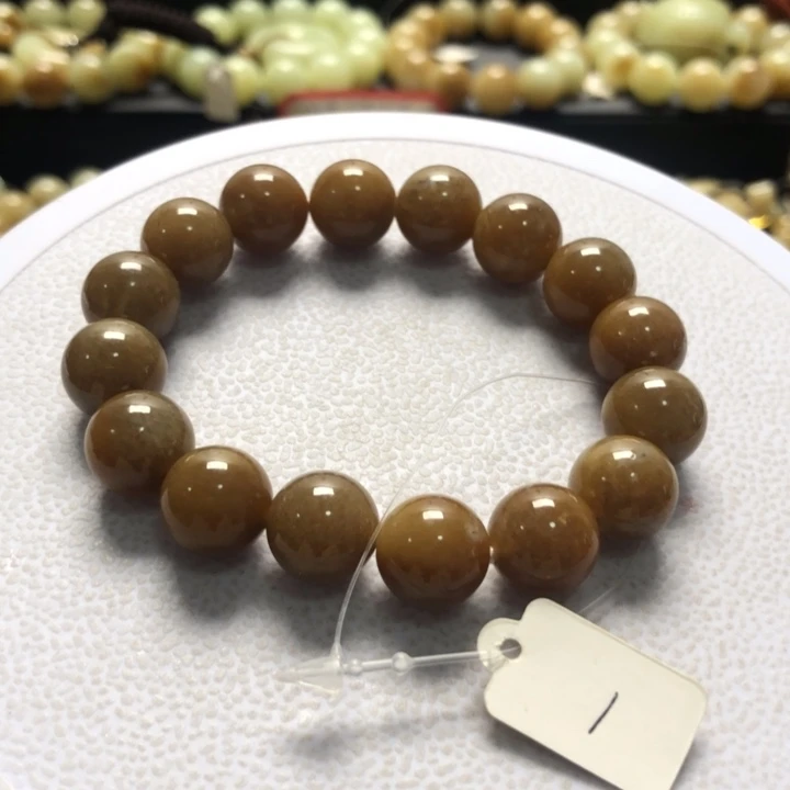 和田玉手串未镶嵌卡12