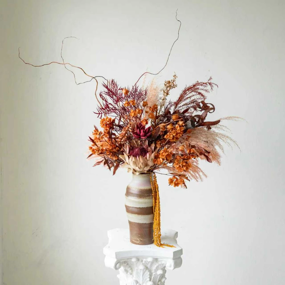 【枫林】高级高端大气居家永生花摆件瓶插花