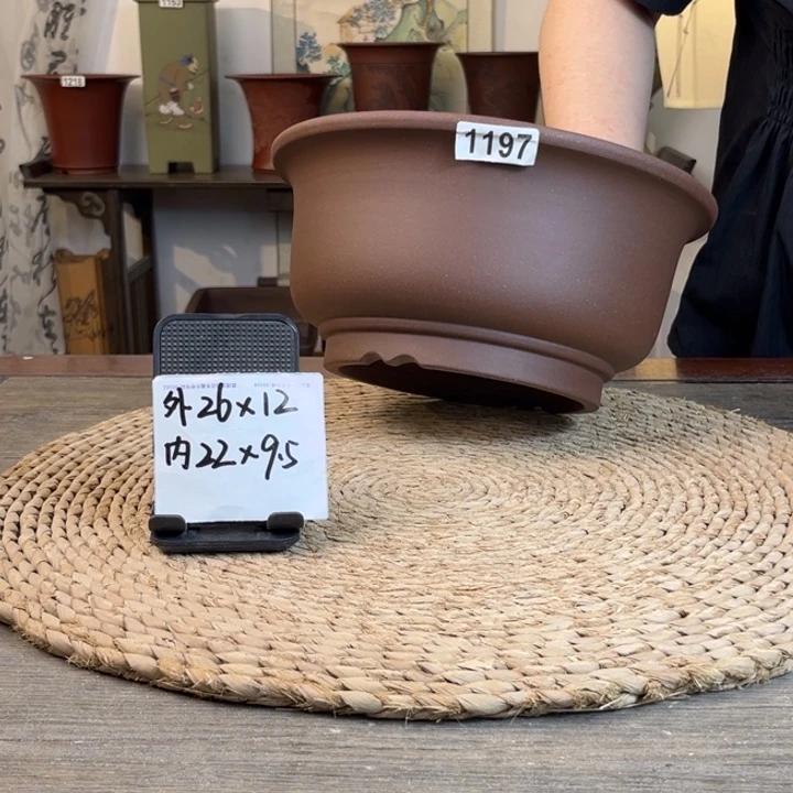 花盆紫砂 特价紫泥大碗1197