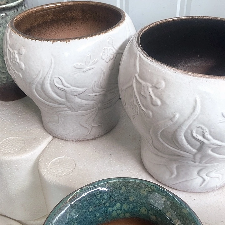 红陶口17。高19。。。。