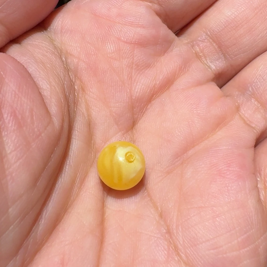 树脂制品黄色树脂材料圆珠