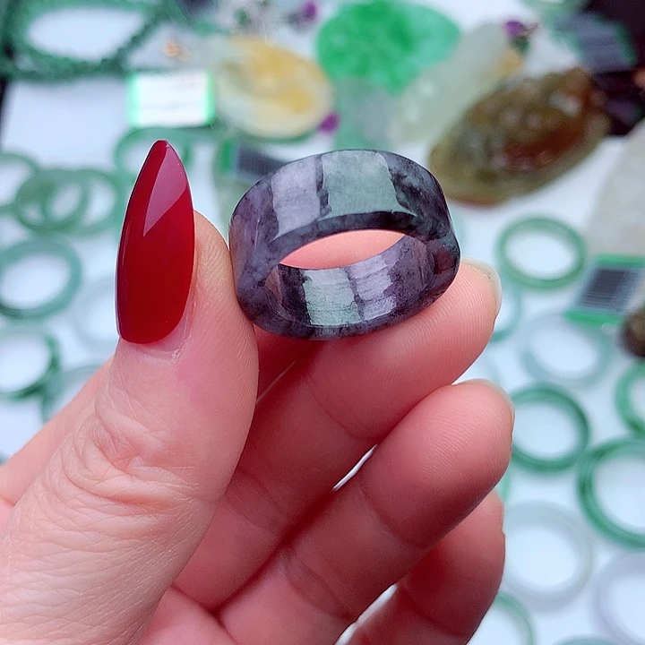 翡翠未镶嵌戒指天然翡翠