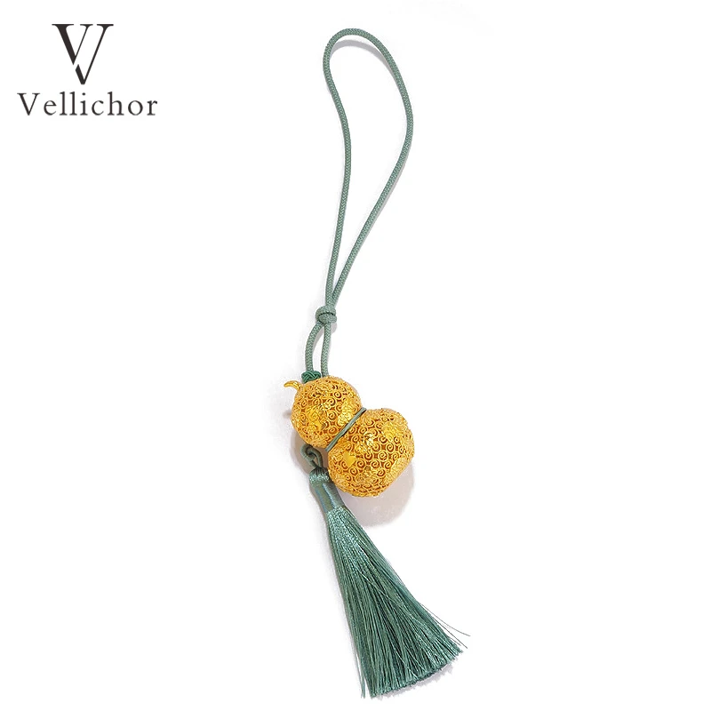 铜合金吊坠 古法花丝工艺葫芦钥匙扣挂件福禄挂件车挂包挂装饰
