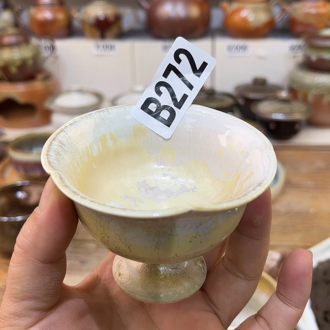 白泥茶杯瘦***圈陶瓷艺术