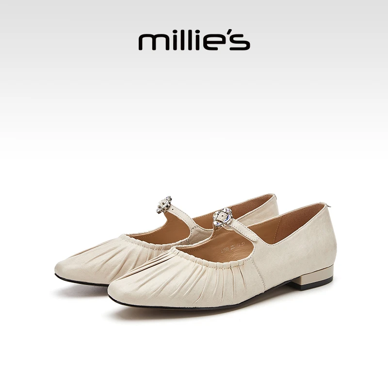 时尚百搭显气质方头小皮鞋休闲浅口软底玛丽珍单鞋