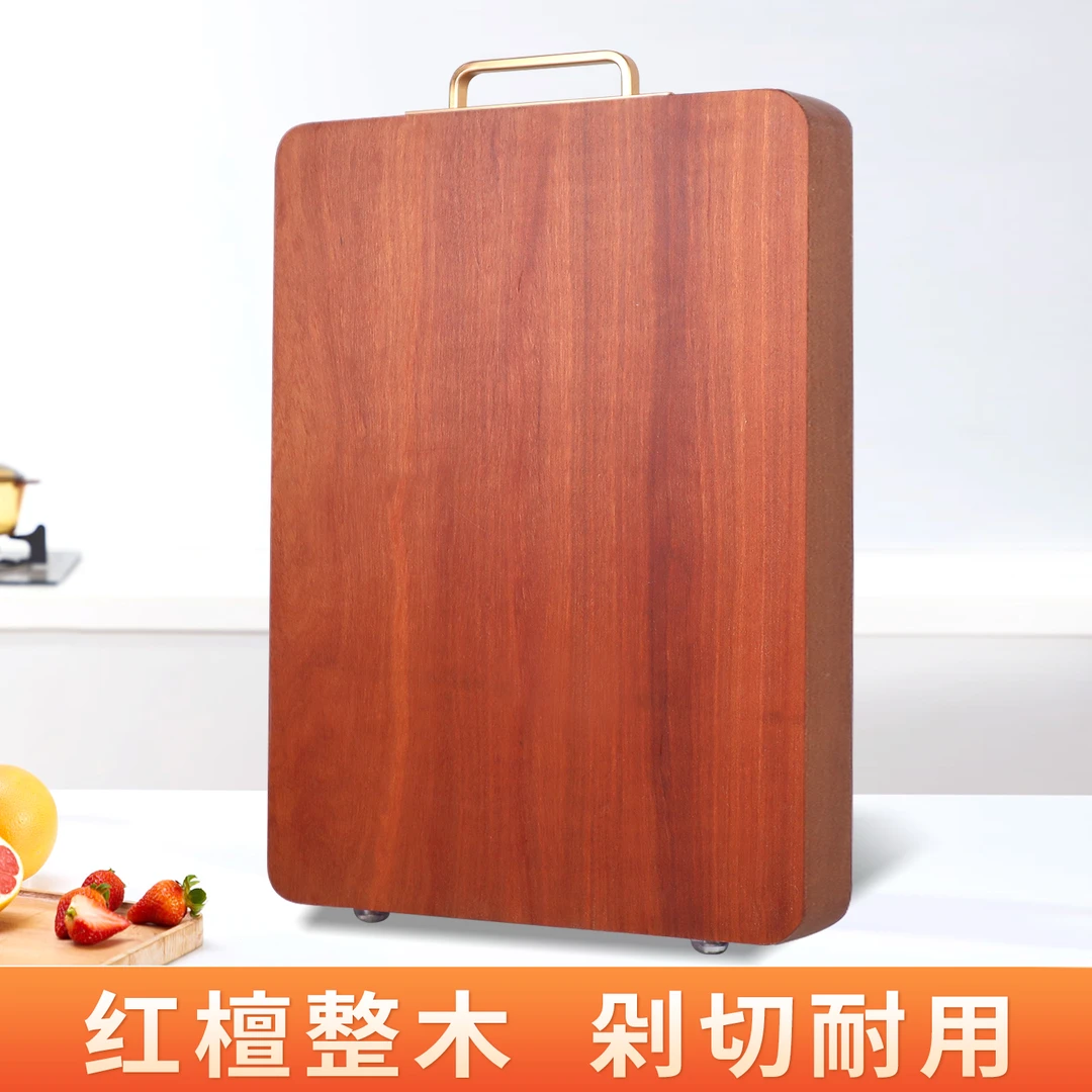 大号加厚砧板长方形红檀木切菜板家用耐用刀板实木案板厨房用粘板