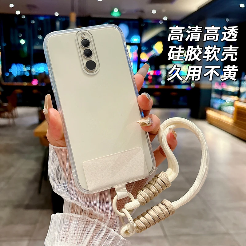 全透明软硅胶华为麦芒6手机壳RNE-AL00防摔不发黄简约大气精孔女