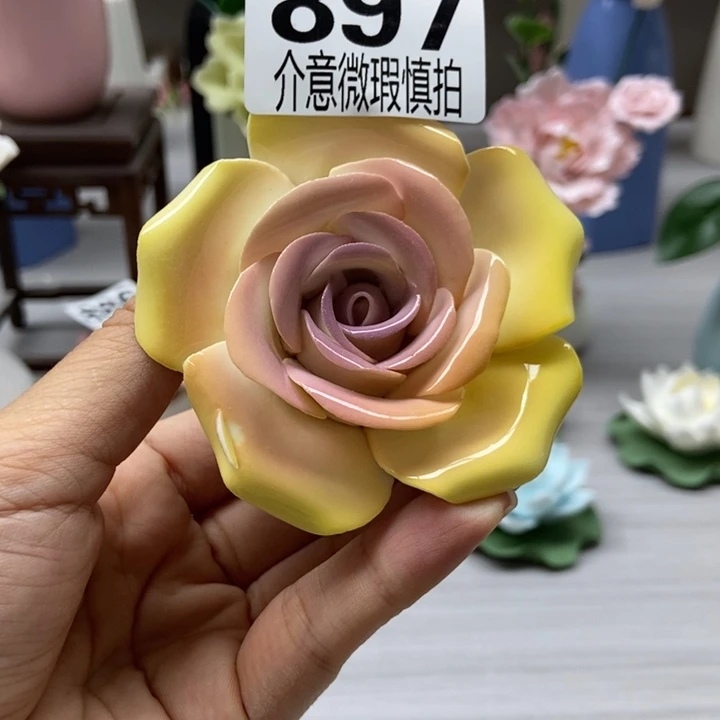 陶瓷手工制作陶瓷花