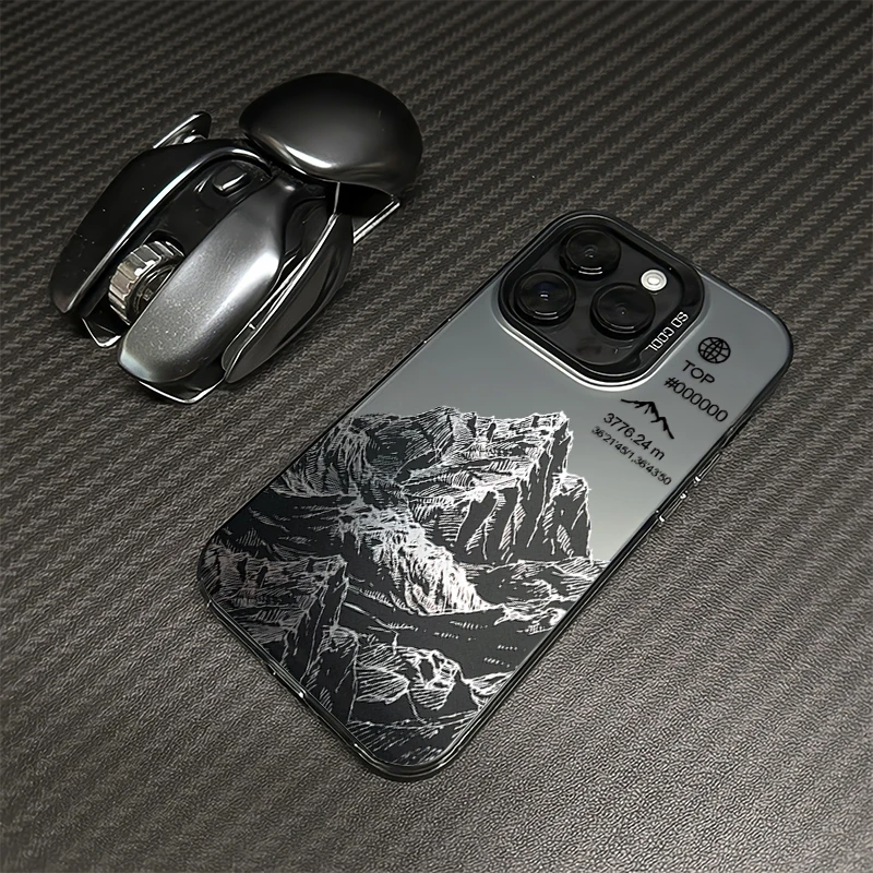 山脉适用iPhone16手机壳14Promax苹果15防摔13套12网红11Pro创意