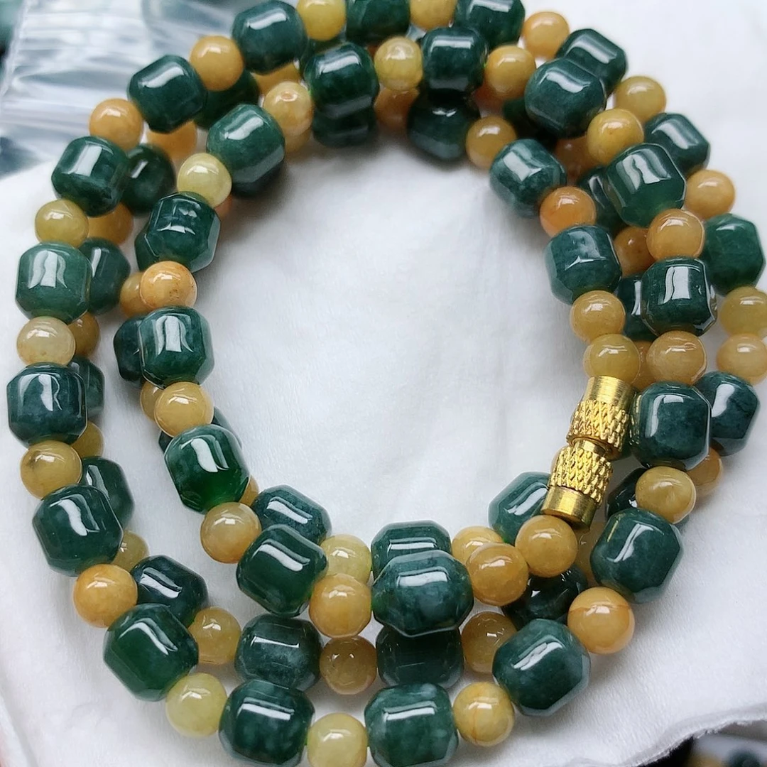 翡翠未镶嵌颈饰翡翠珠子