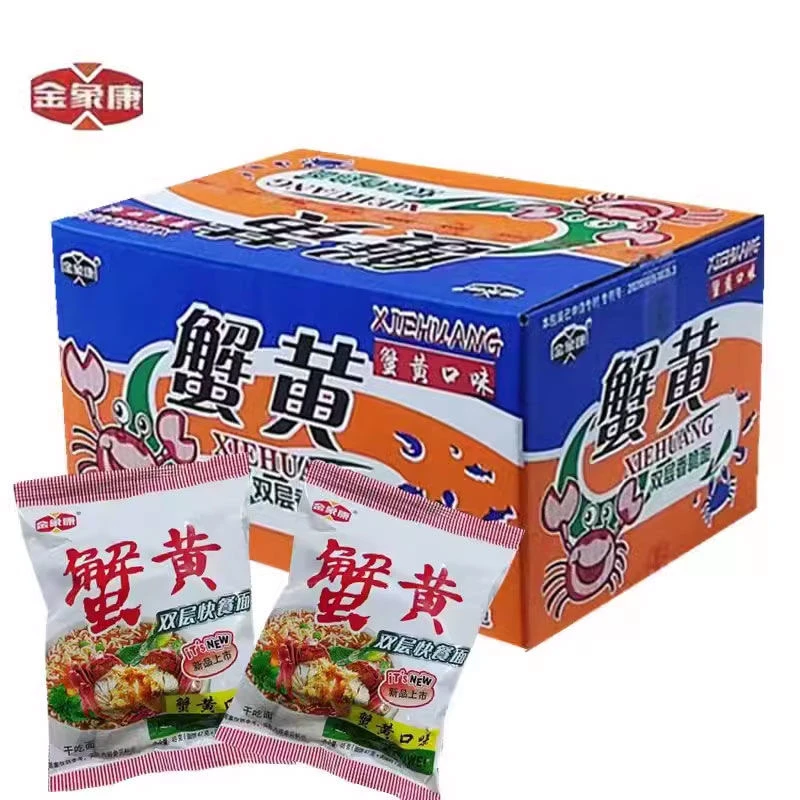 J金象康25g*16包整箱蟹黄味干吃面干脆面