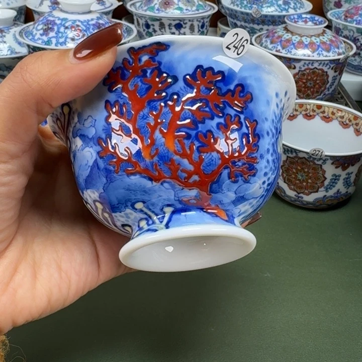 沙沙手工手绘茶具246