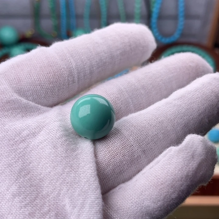 精品圆珠绿色卡14mm
