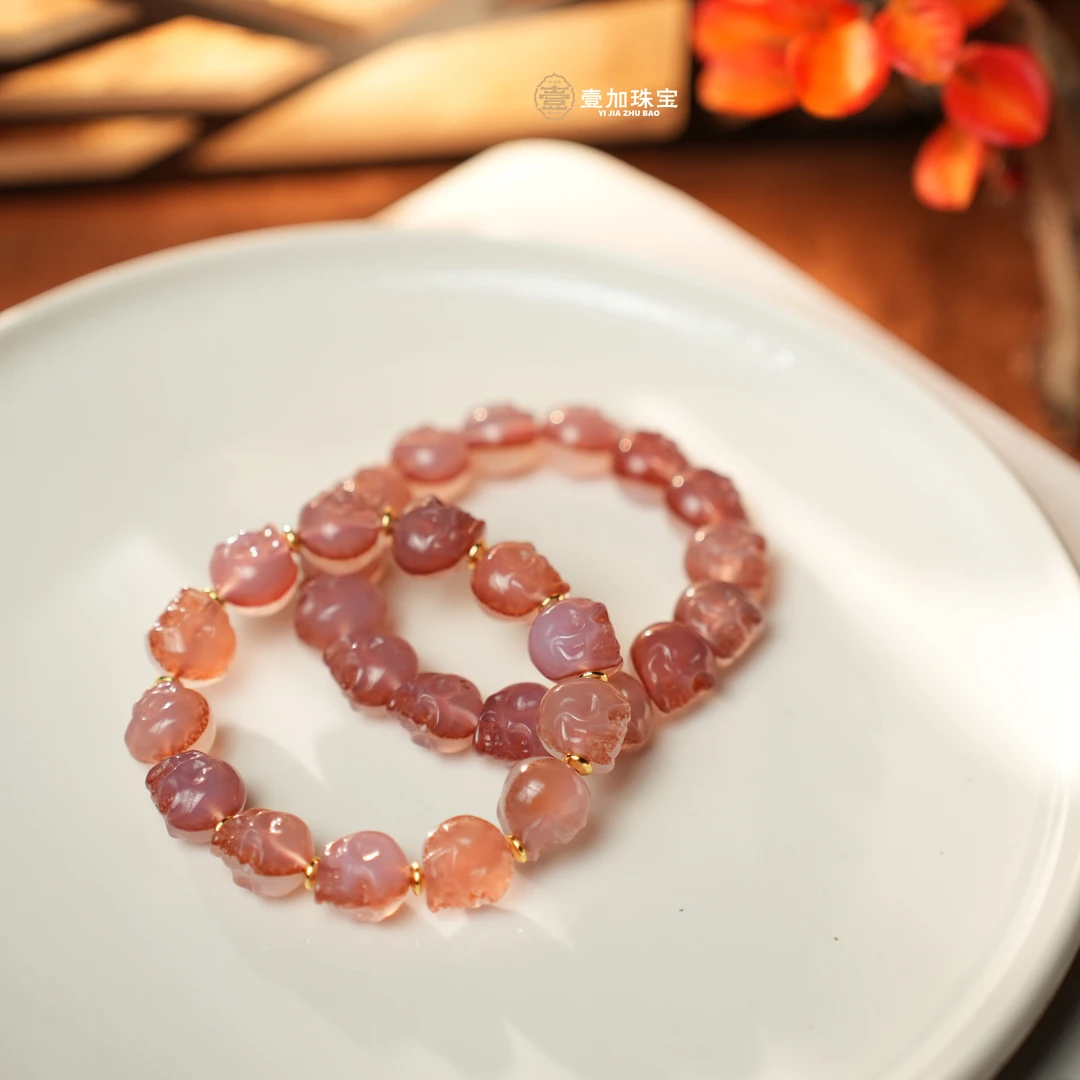 壹加安琪 | 紫罗兰阿呆多宝天珠玛瑙手串多样性发货发其一