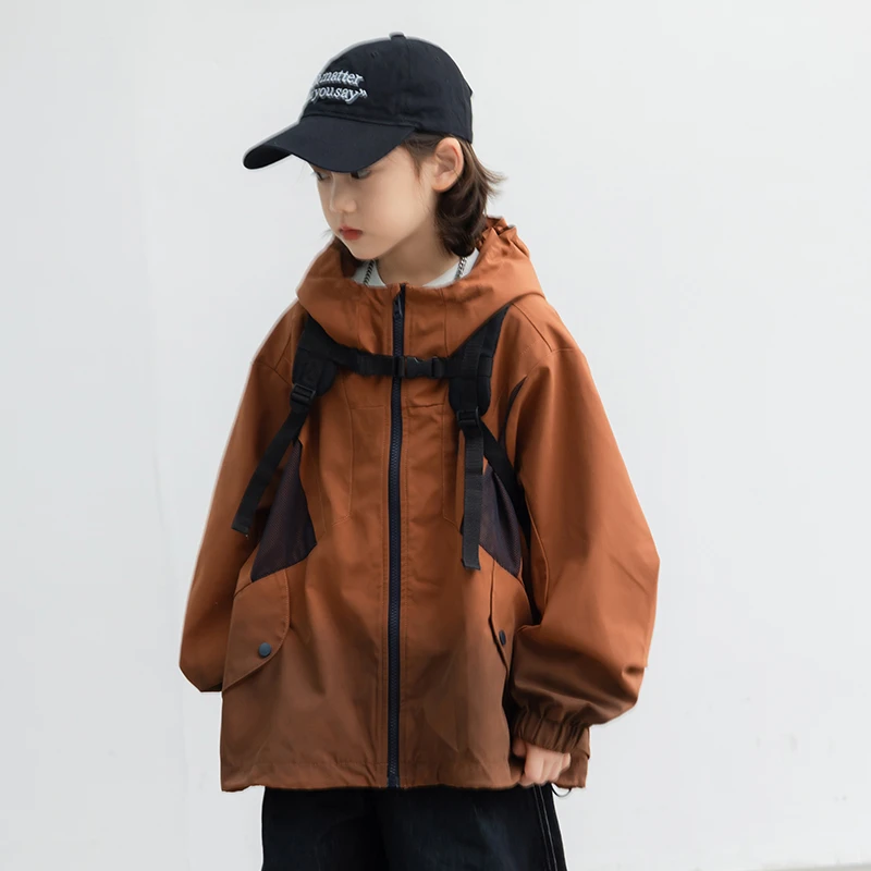 【高品质】男童冲锋衣春秋款外套2025秋季新款中大童儿童防水冲锋衣