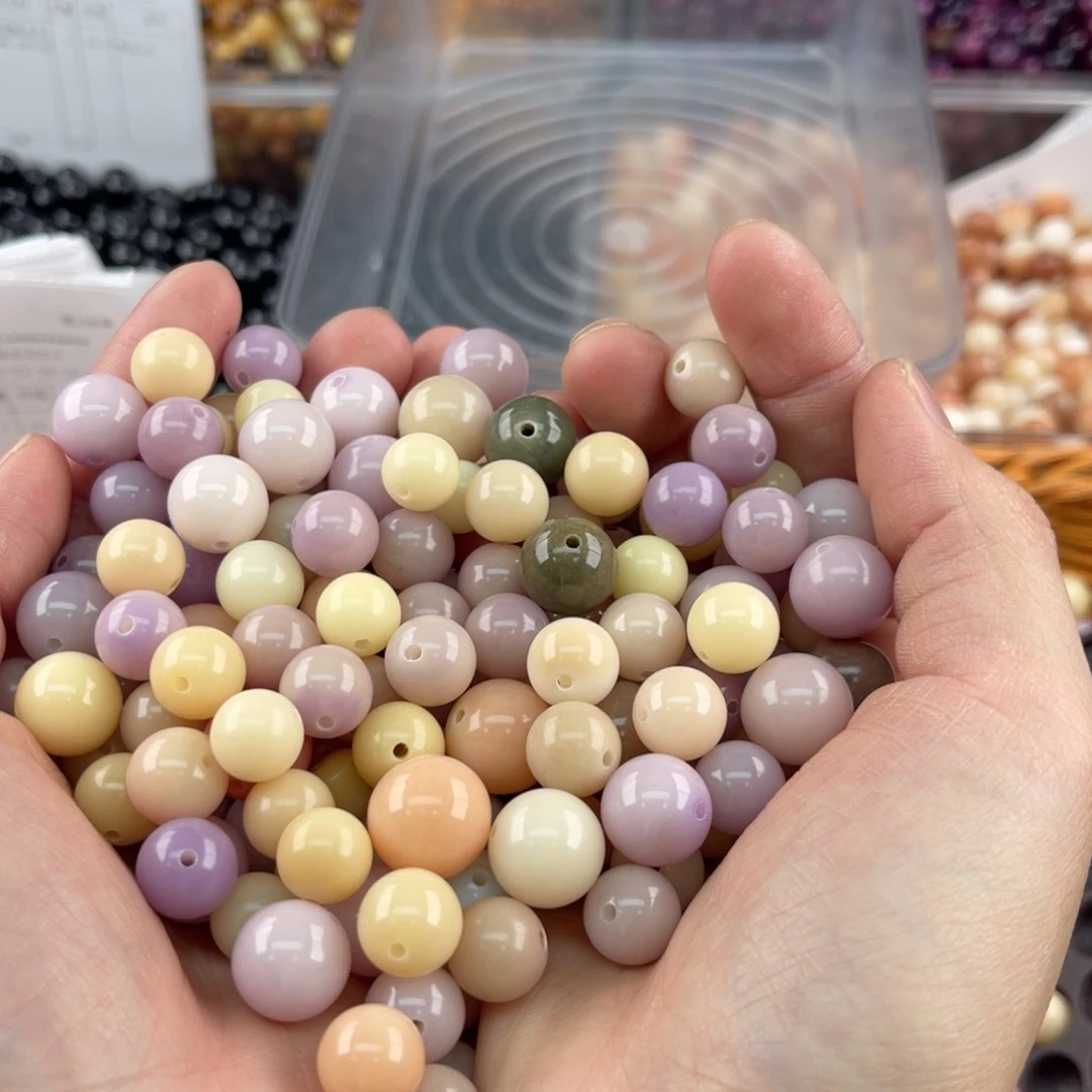 白玉菩提吊坠z10-12mm 300 颗大小混瑕