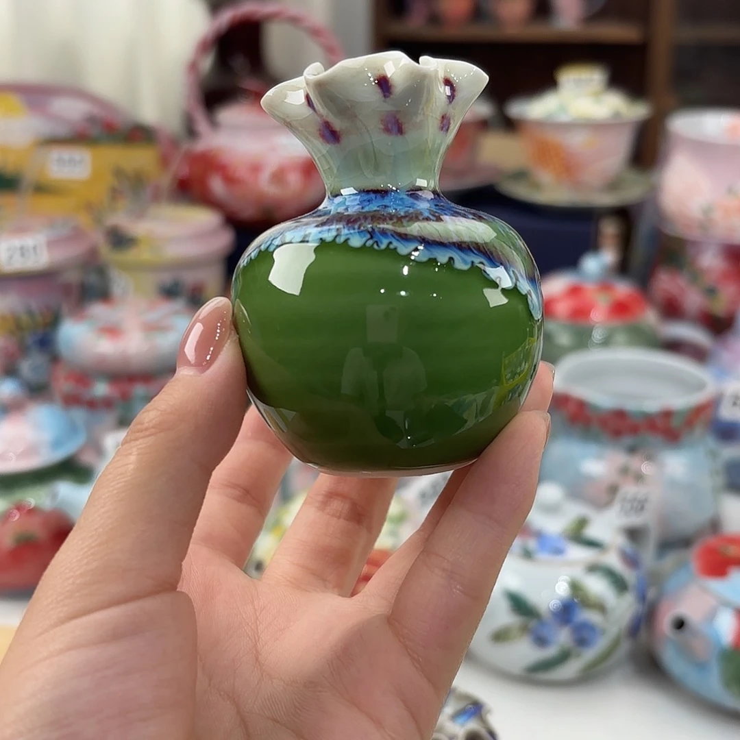 景德镇手绘高温釉下彩陶瓷茶具