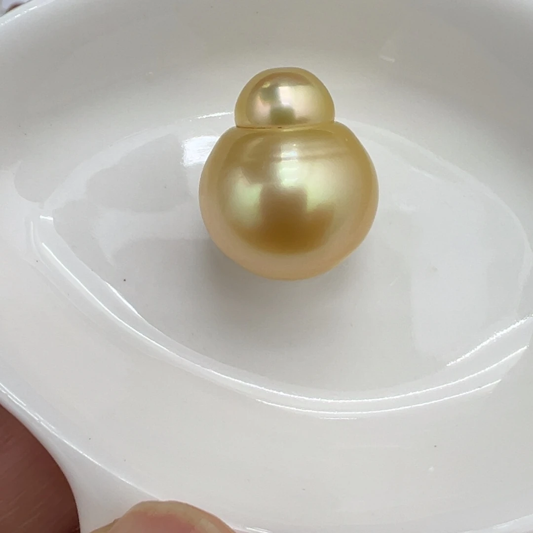 海水珍珠15.1葫芦金珠未镶嵌