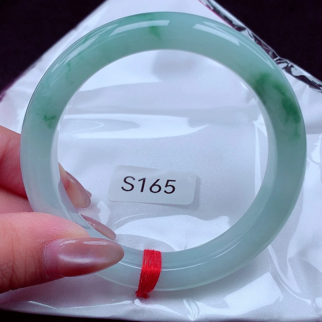 简***单翡翠未镶嵌手镯天然缅甸翡翠A货