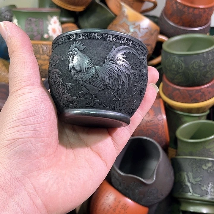 茶杯紫砂全手工紫砂主人杯