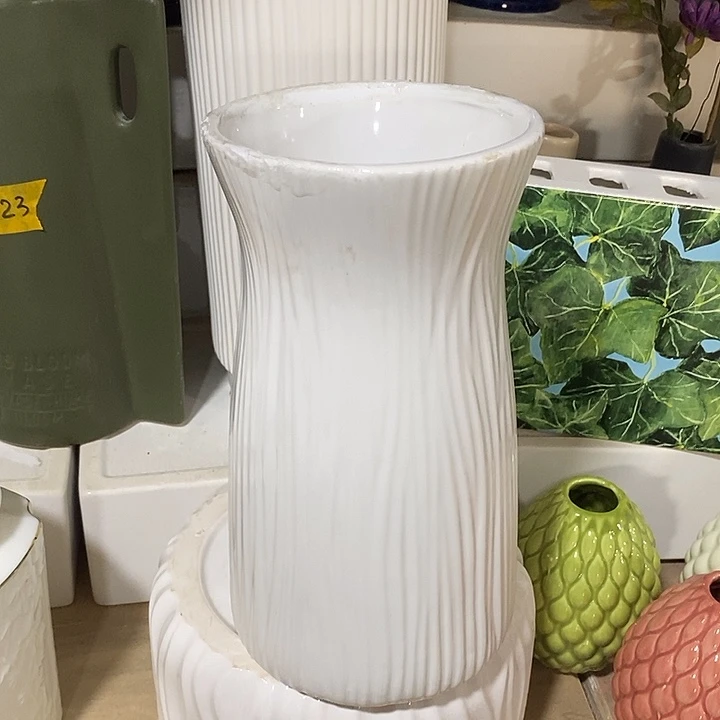 陶瓷花盆有孔 瑕疵介意勿拍