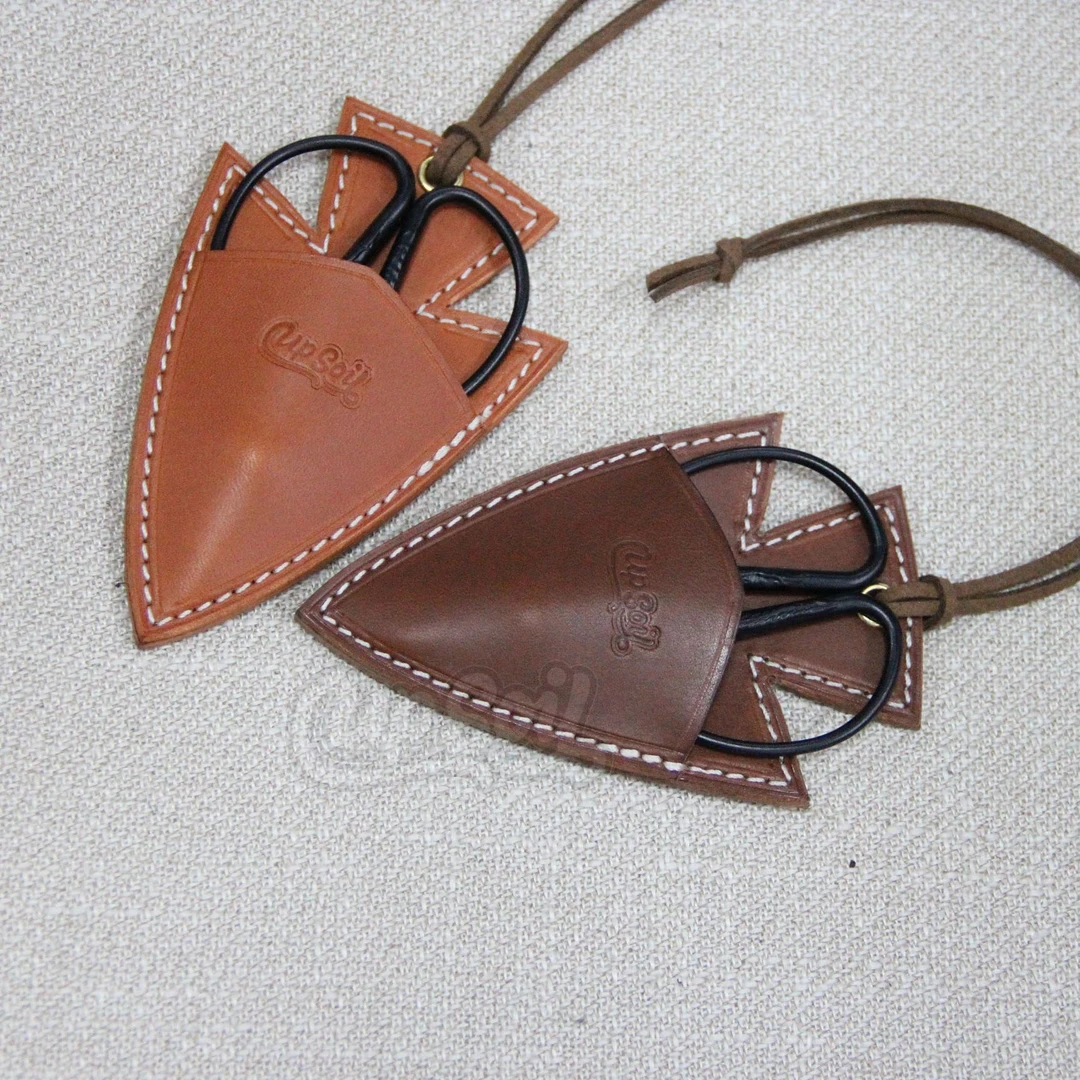 UPSOIL美式复古 茶道配件茶叶剪保护套